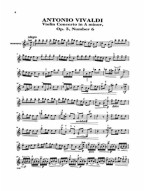 Antonio Vivaldi: Concerto in A Minor, Concerto in D major, Concerto Grosso in A minor (noty na housle) (+audio)
