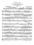 Franz Schubert: Piano Trio in B-flat Major, Op. 99 (noty na violoncello) (+audio)