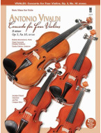 Antonio Vivaldi: Concerto for Four Violins in B minor, Op. 3/10 (noty na housle) (+audio)