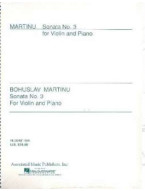 Bohuslav Martinů: Sonata No. 3 (noty na housle, klavír)