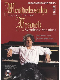 Mendelssohn: Capriccio Brilliant & Franck: Variations Symphoniques (noty na klavír) (+audio)