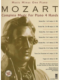 Mozart: Complete Music for Piano, 4 Hands (noty na čtyřruční klavír) (+audio)