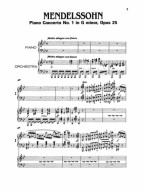 Felix Mendelssohn: Concerto No. 1 in G Minor, Op. 25 (noty na klavír) (+audio)