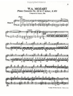 Mozart: Concerto No. 24 in C Minor, KV491 (noty na klavír) (+audio)
