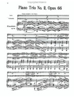 Felix Mendelssohn: Piano Trio No. 2 in C Minor, Op. 66 (noty na klavír, violoncello, housle) (+audio)