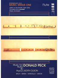 Donald Peck: Intermediate Flute Solos 2 (noty na klavír) (+audio)