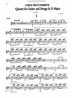 Luigi Boccherini: Guitar Quintet No. 4 in D, Fandango (noty na kytaru) (+audio)