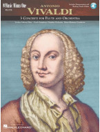 Antonio Vivaldi: 3 Concerti for Flute & Orchestra (noty na příčnou flétnu) (+audio)