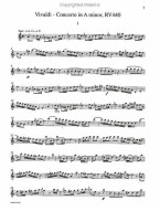 Antonio Vivaldi: Flute Concerti in D Major, G Major, A Minor (noty na příčnou flétnu) (+audio)