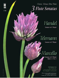 3 Flute Sonatas - Handel, Telemann, Marcello (noty na příčnou flétnu) (+audio)
