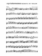 3 Flute Sonatas - Handel, Telemann, Marcello (noty na příčnou flétnu) (+audio)