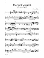 Johannes Brahms: Clarinet Quintet in B minor, Op. 115 (noty na klarinet) (+audio)