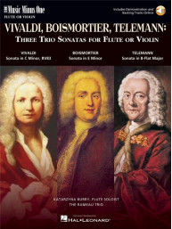3 Trio Sonatas: Vivaldi, Boismorter and Telemann (noty na příčnou flétnu nebo housle) (+audio)