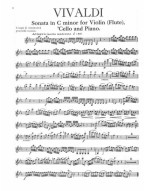 3 Trio Sonatas: Vivaldi, Boismorter and Telemann (noty na příčnou flétnu nebo housle) (+audio)