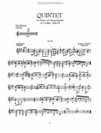 Mauro Giuliani: Guitar Quintet in A Major, Op. 65 (noty na kytaru) (+audio)