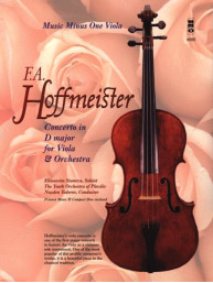 Franz Anton Hoffmeister: Concerto in D Major for Viola and Orchestra (noty na violu) (+audio)