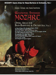 Mozart: Mozart Opera Arias for Bass Baritone & Orchestra - Vol. I (noty na zpěv) (+audio)