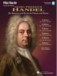 Georg Friedrich Händel: 6 sonatas for flute or violin and piano (noty na příčnou flétnu nebo housle) (+audio)