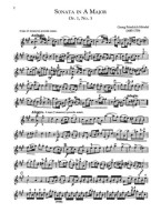 Georg Friedrich Händel: 6 sonatas for flute or violin and piano (noty na příčnou flétnu nebo housle) (+audio)