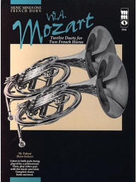 Mozart: 12 Duets for 2 French Horns (noty pro 2 lesní rohy) (+audio)