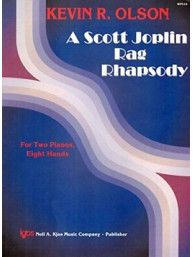 Kevin Olson: A Scott Joplin Rag Rhapsody (noty na čtyřruční klavír)