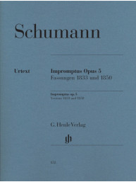 Robert Schumann: Impromptus op. 5, Versions 1833 and 1850 (noty na klavír)