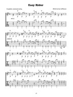 Guitar of Blind Lemon Jefferson (noty, tabulatury na kytaru) (+audio)