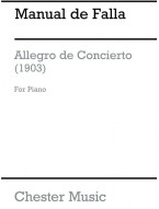 Manuel de Falla: Allegro De Concierto 1903 (noty na klavír)