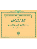Mozart: Eine kleine Nachtmusik / Malá noční hudba (noty na čtyřruční klavír) (+audio)