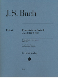 J.S. Bach: French Suite I in D Minor BWV 812 (noty na klavír)