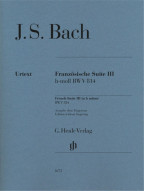 J.S. Bach: French Suite III in B Minor BWV 814 (noty na klavír)