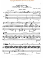 John Williams: 3 Pieces from Memoirs of a Geisha / Gejša (noty na violoncello, klavír)