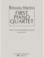 Bohuslav Martinů: First Piano Quartet (noty na housle, violu, violoncello, klavír)