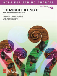 The Music of the Night from The Phantom of the Opera / Fantom opery (noty pro smyčcový kvartet)