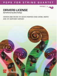 Olivia Rodrigo: Drivers License (noty pro smyčcový kvartet)