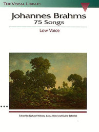 Johannes Brahms: 75 Songs (noty na klavír, zpěv, hluboký hlas)