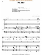 Andrew Lloyd Webber: Pie Jesu from Requiem - Vocal Duet - Low Key (noty na klavír, zpěv)