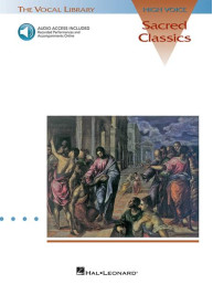 Sacred Classics - High Voice (noty na klavír, zpěv) (+audio)