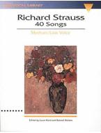Richard Strauss: 40 Songs - Medium / Low Voice (noty na klavír, zpěv)