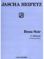 Claude Debussy, Jascha Heifetz: Beau Soir (noty na housle, klavír)