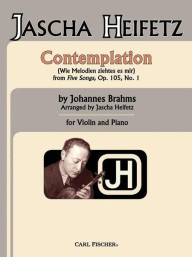 Johannes Brahms, Jascha Heifetz: Contemplation (noty na housle, klavír)