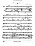 Johannes Brahms, Jascha Heifetz: Contemplation (noty na housle, klavír)