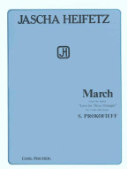 Sergej Prokofjev, Jascha Heifetz: March (noty na housle, klavír)