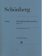 Arnold Schönberg: Six Little Piano Pieces op. 19 (noty na klavír)