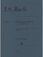 Johann Sebastian Bach: French Suite V in G Major BWV 816 (noty na klavír)