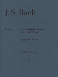Johann Sebastian Bach: French Suite V in G Major BWV 816 (noty na klavír)