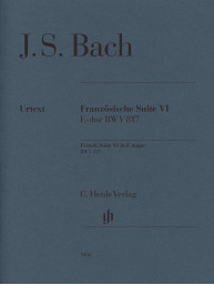 Johann Sebastian Bach: French Suite VI in E major BWV 817 (noty na klavír)
