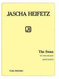 Camille Saint-Saëns, Jascha Heifetz: The Swan (noty na housle, klavír)