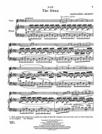 Camille Saint-Saëns, Jascha Heifetz: The Swan (noty na housle, klavír)
