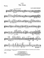 Camille Saint-Saëns, Jascha Heifetz: The Swan (noty na housle, klavír)